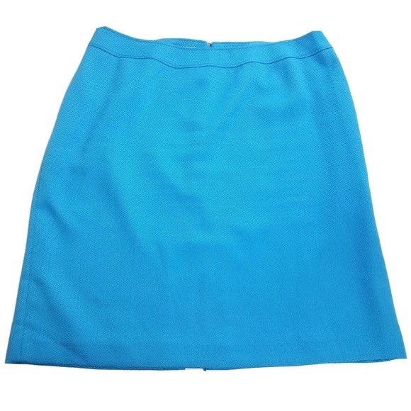 Tahari Blue Pencil Skirt - Picture 1 of 12